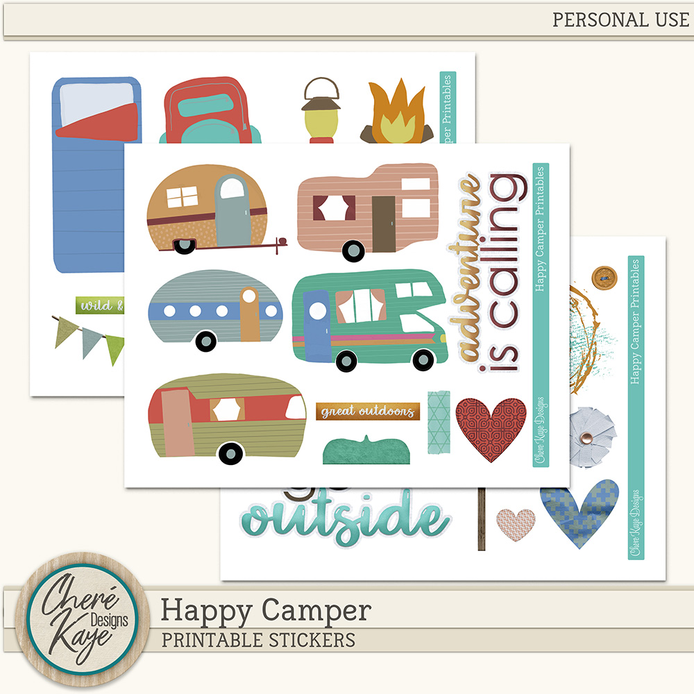 My journaling practice & Happy Camper PRINTABLES!